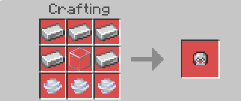 Игрок в кислородной маске в новом небесном измерении в Майнкрафт ПЕ (Бедрок)