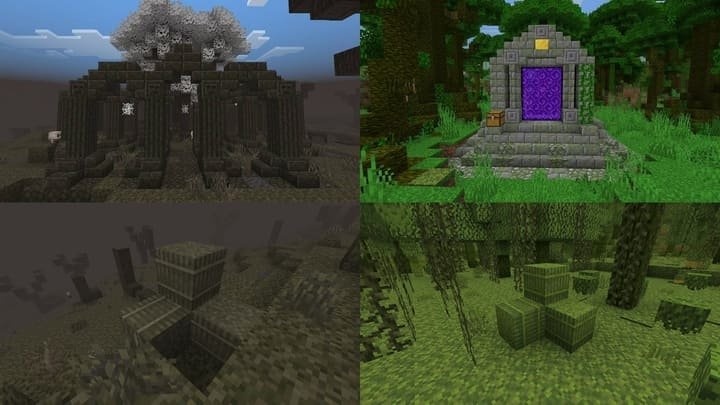 Разнообразие новых блоков, материалов и структур в Майнкрафт ПЕ (Бедрок)