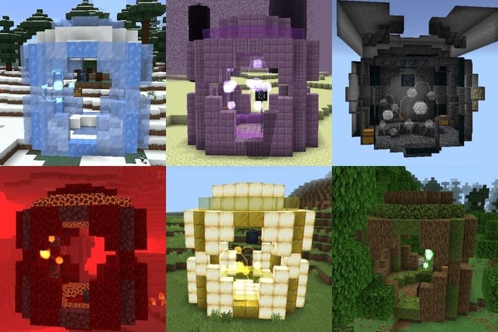 Сражение с новыми мобами в генерируемых структурах в Minecraft PE (Bedrock)