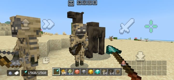 Зомби отбросы и верблюды в майнкрафт бедрок