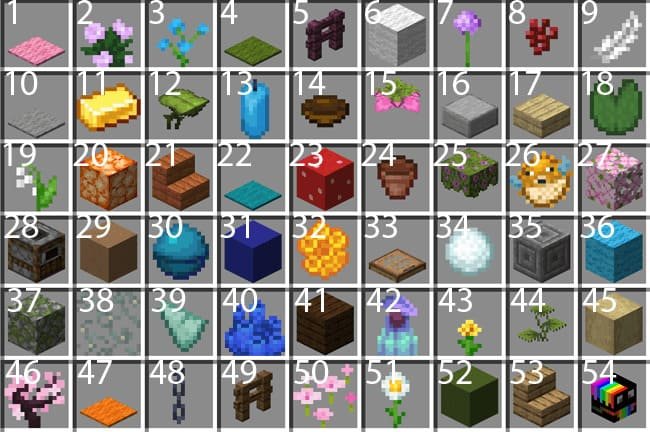 Все предметы игры на карте Сказочный мир в Майнкрафт ПЕ (Бедрок)