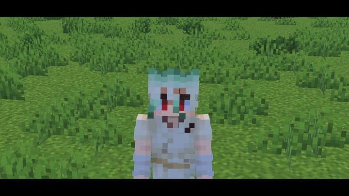 Демонстрация приближения объектов с помощью аддона Зумы в Майнкрафт ПЕ (Бедрок)