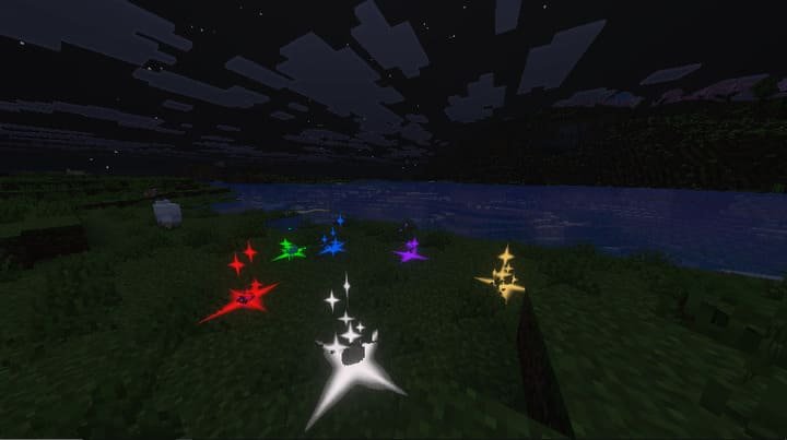 Редкие предметы с эффектами частиц в Minecraft PE (Bedrock)