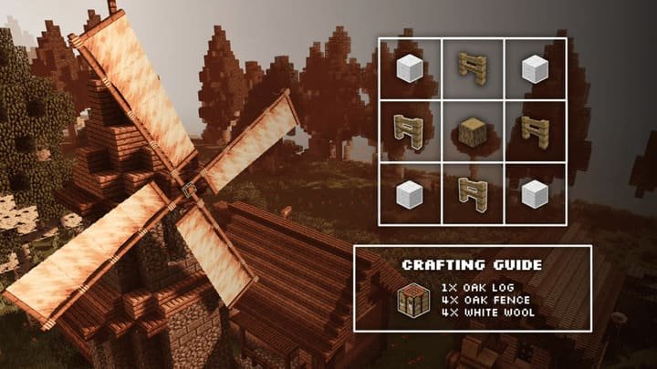 Рецепт крафта ветряка в Майнкрафт ПЕ (Бедрок)