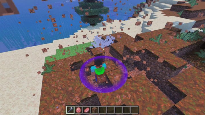 Эпический удар булавой в Minecraft PE (Bedrock)