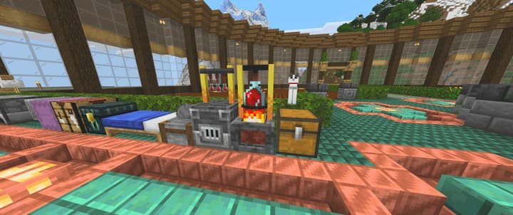 Усиленная варочная стойка и интерфейс в Майнкрафт ПЕ (Бедрок)