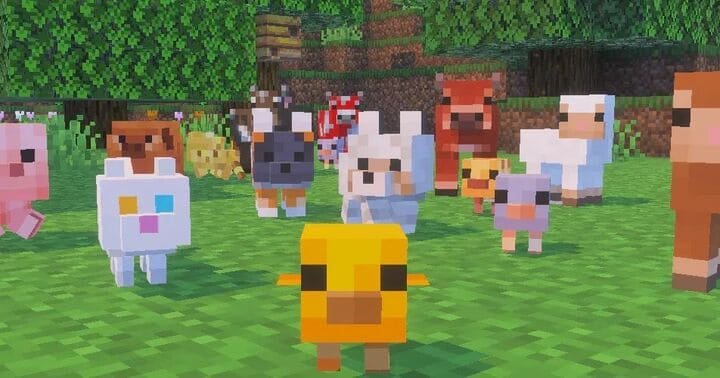 Обновленные модели детенышей мобов в Minecraft PE (Bedrock) 1.26