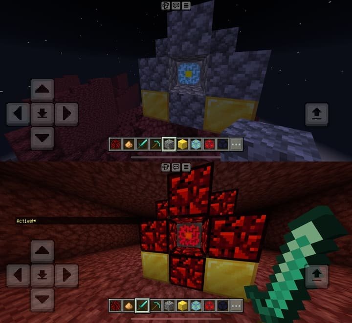 Ядро адского реактора и его стадии в Майнкрафт ПЕ (Бедрок)