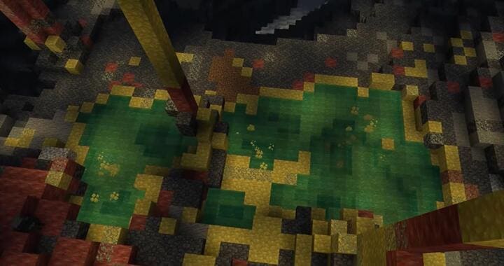 Озеры из серы в Майнкрафт