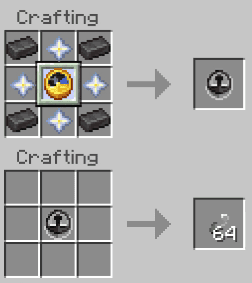 Крафт часов и временных фрагментов в Minecraft PE (Bedrock)