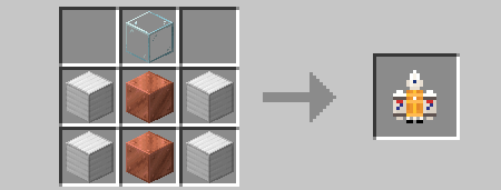 Рецепт крафта космического корабля в Майнкрафт ПЕ (Бедрок)