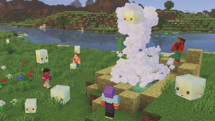 Гейзеры в Майнкрафт Бедрок