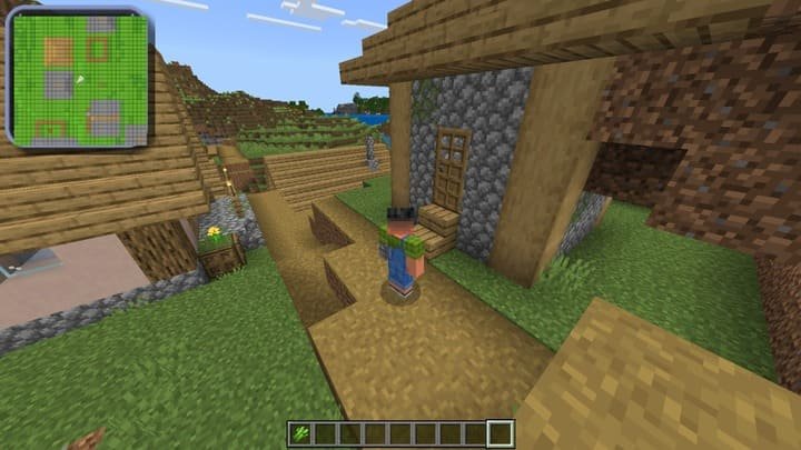 Миникарта в режиме выживания и мультиплеера в Minecraft PE (Bedrock)