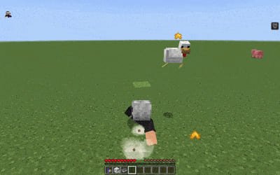 Скольжение и проход в 1 блок в Minecraft PE (Bedrock)