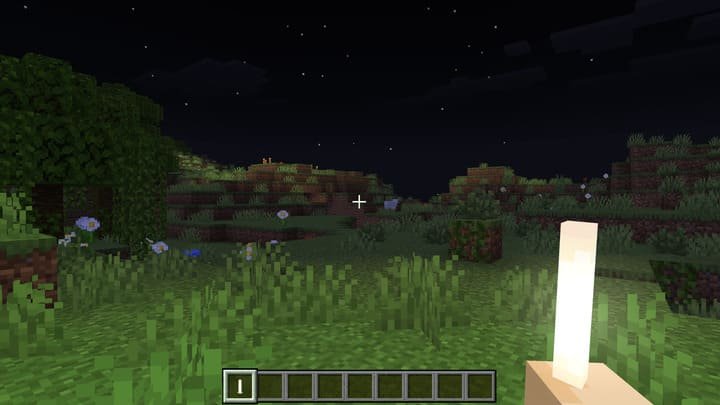 Эффект ореола (bloom) на установленных факелах в Minecraft PE (Bedrock)