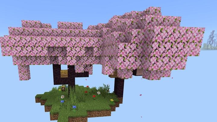 Вишнёвый остров на карте Острова для Minecraft PE (Bedrock)