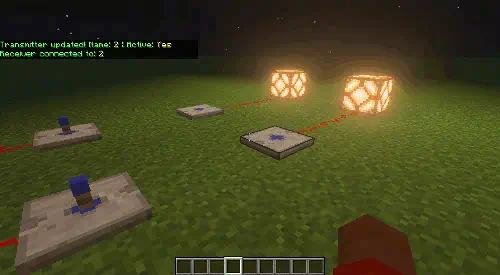 Несколько беспроводных систем с лампами в моде Прибор Тесла для Minecraft PE (Bedrock)